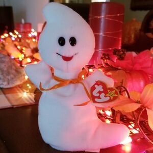 Ty Spooky The Ghost Plush Beanie Baby 1995 Vintage TAG ERRORS